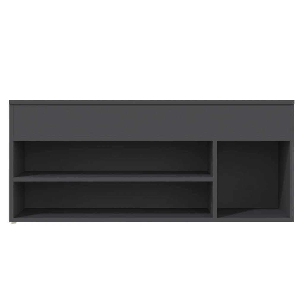 Skoställ Grå Skobänk 105x30x45 cm