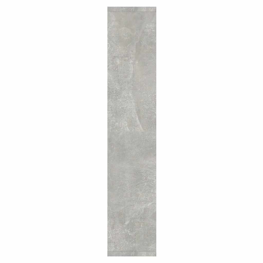 Badrumsspegel Spegelskåp LED Betonggrå 91x15x76,5 cm