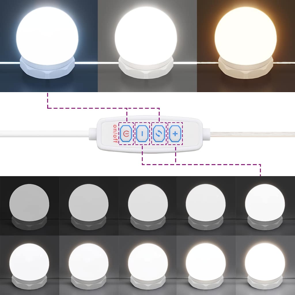 Badrumsspegel Spegelskåp LED Betonggrå 91x15x76,5 cm
