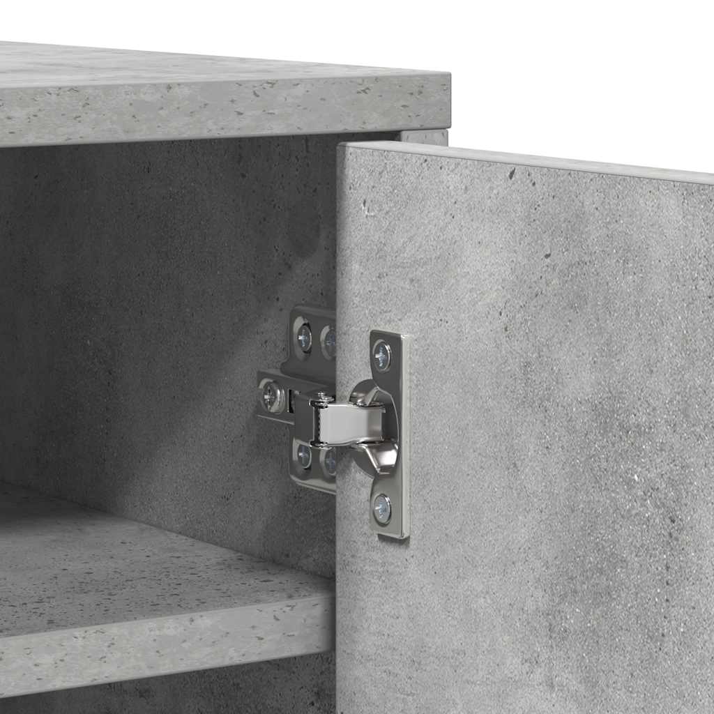 Skoställ Betonggrå Skoskåp 60x35x92 cm