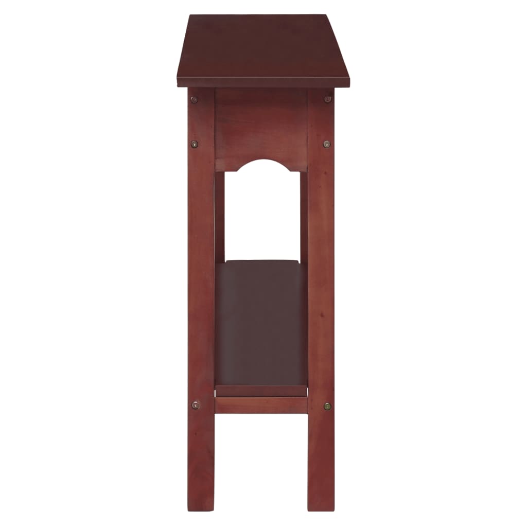 Avlastningsbord Konsollbord Brun 110x30x75 cm massiv mahogny