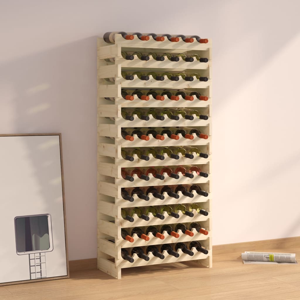 Vinställ 65x29x134 cm massiv furu