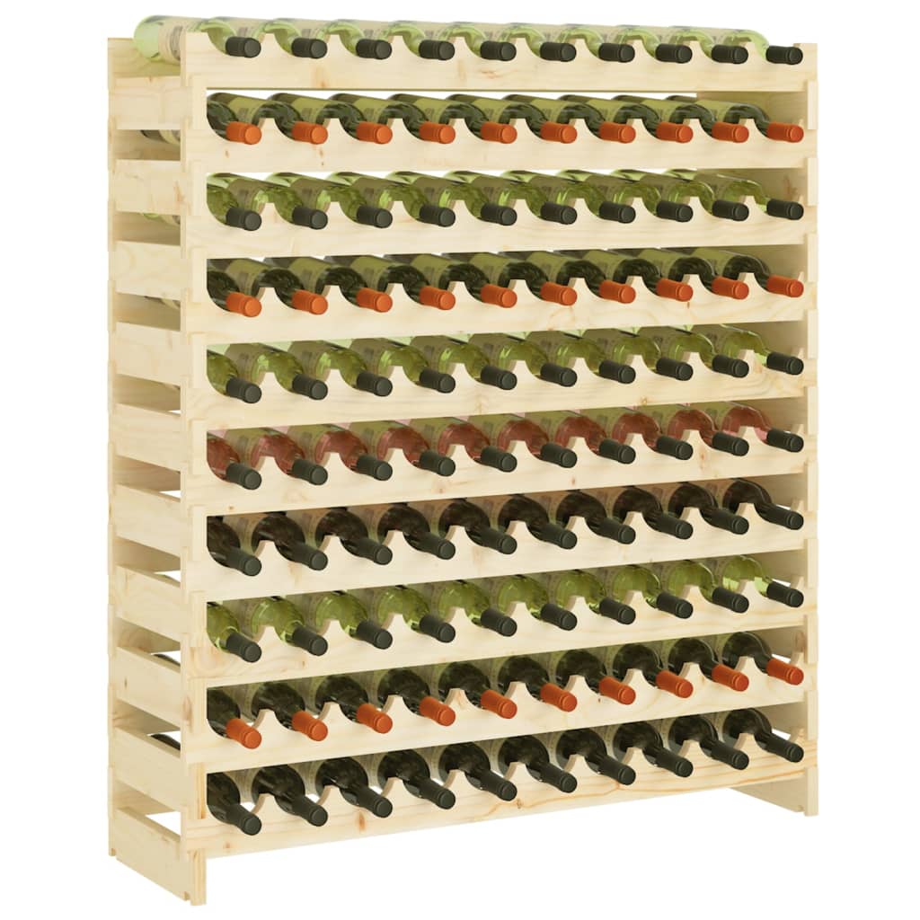 Vinställ 101x29x112 cm massiv furu