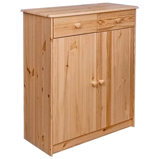 Skänk Trä med 2 lådor 78x35x89 cm massiv furu