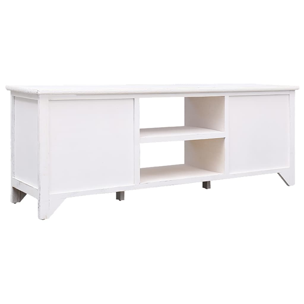 Tv-bänk antikvit 108x30x40 cm massivt kejsarträ