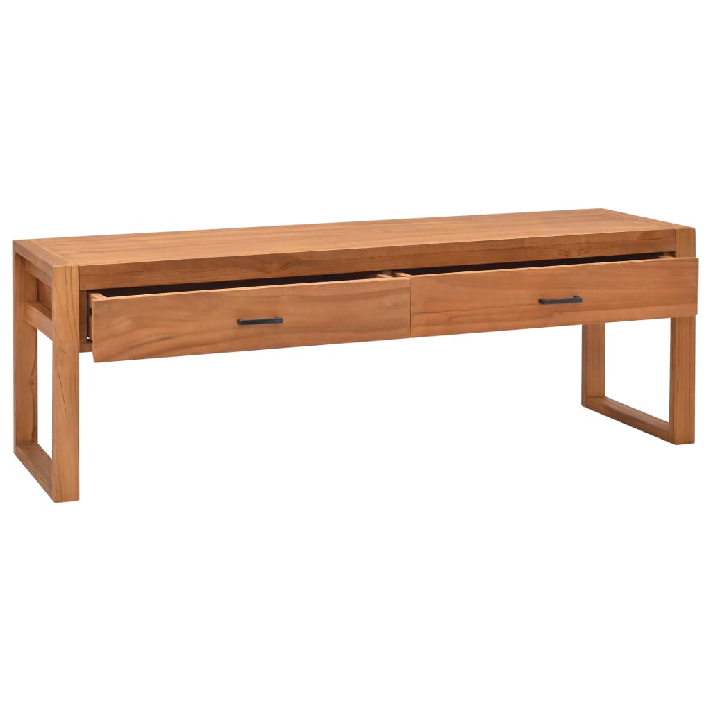 Tv-bänk 120x40x45 cm massiv teak