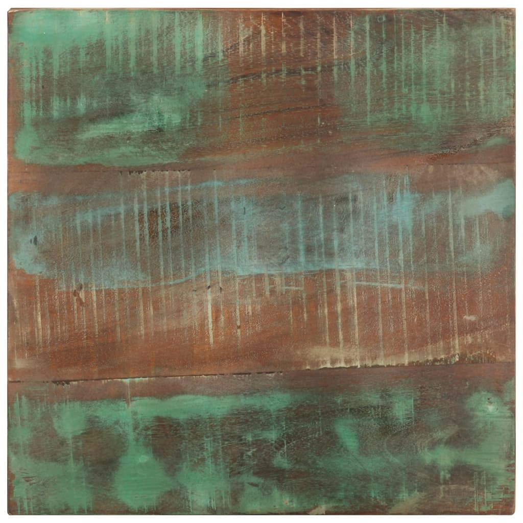 Sidobord med hjul 40x40x42 cm massivt återvunnet trä