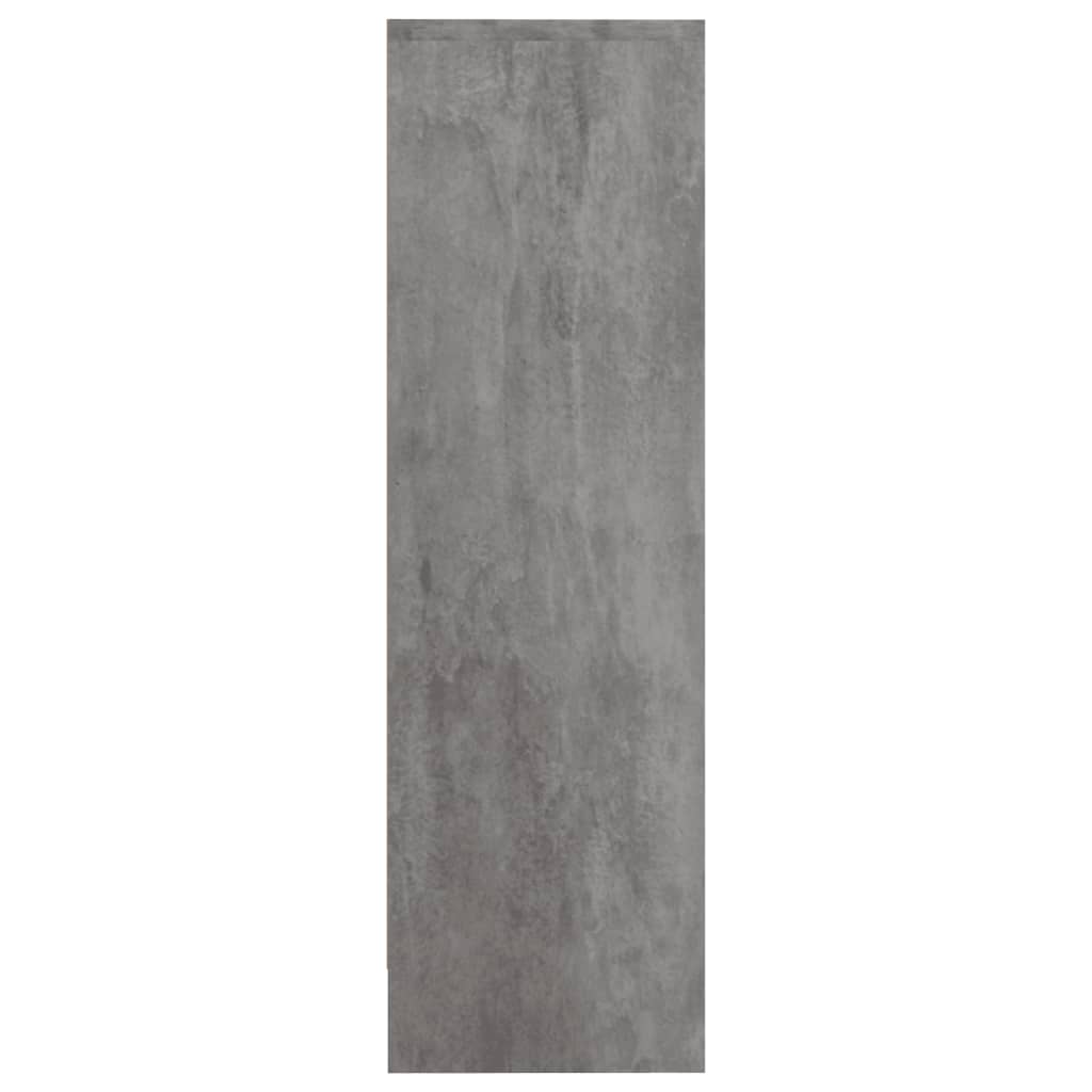 Skoställ Betonggrå Skoskåp med 2 dörrar 59x24x74 cm