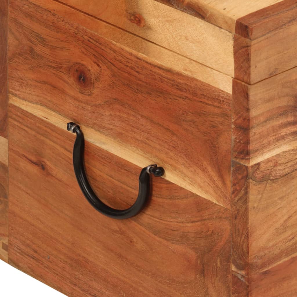 Förvaringsbänk Förvaringslåda 39x28x31 cm massivt akaciaträ