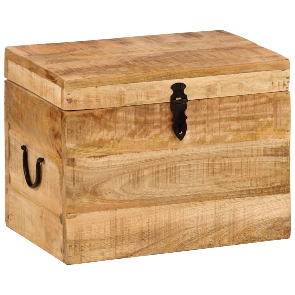 Förvaringskista 39x28x31 cm massivt mangoträ