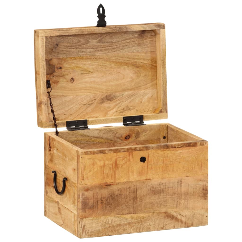 Förvaringskista 39x28x31 cm massivt mangoträ