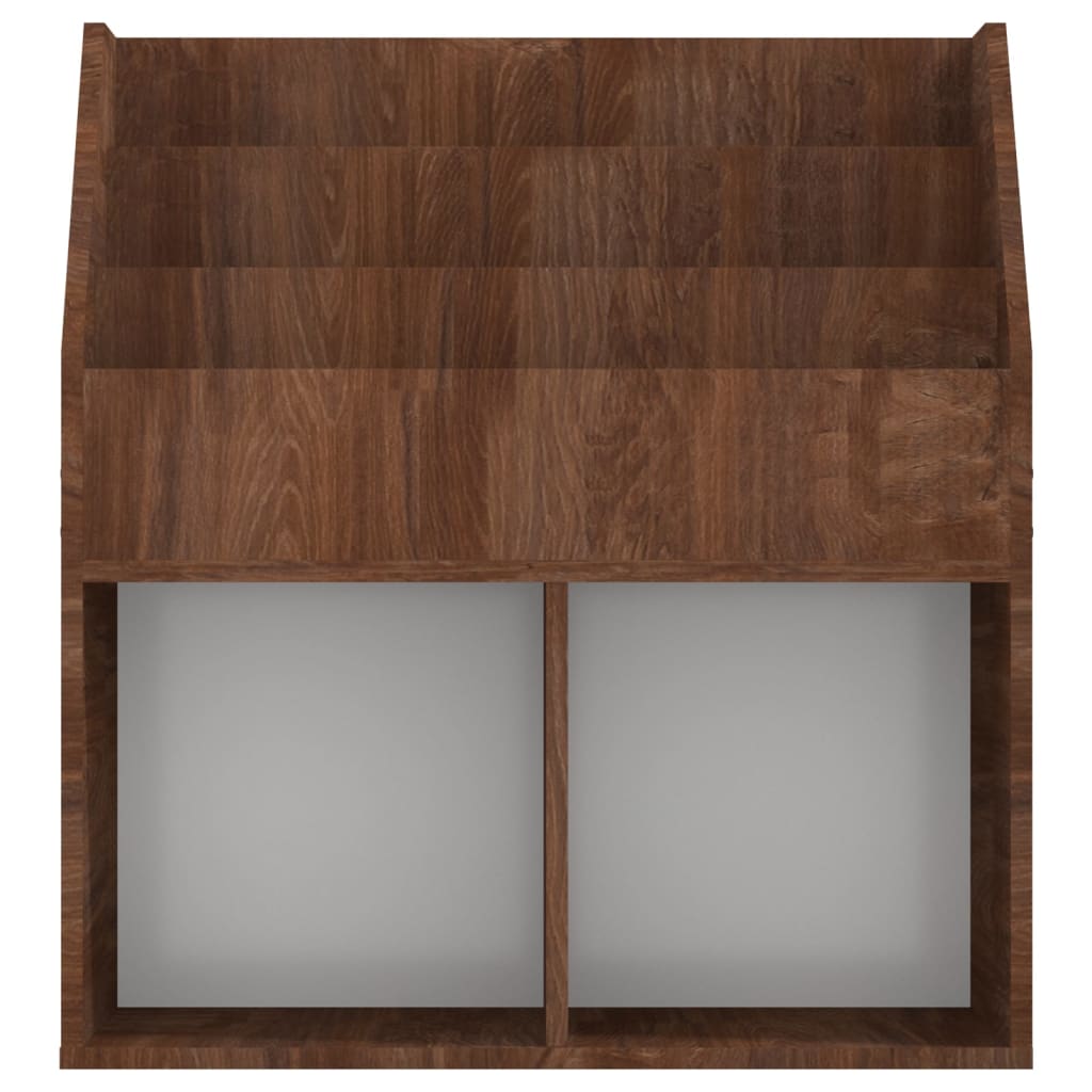 Tidskriftshållare för barn Brun Ek 71x30x78,5 cm