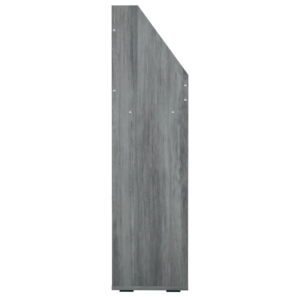 Tidskriftshållare för barn Betonggrå 71x30x114 cm