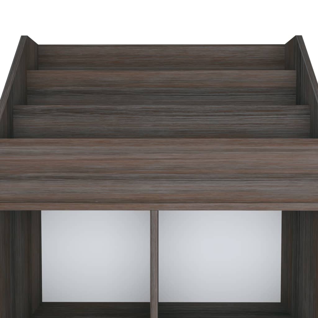Tidskriftshållare för barn Grå 71x30x114 cm