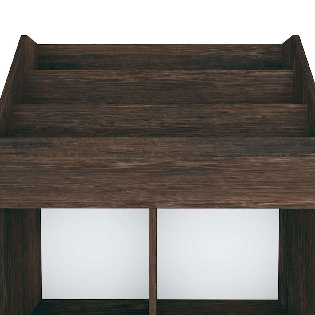 Tidskriftshållare för barn rökig Ek 71x30x114 cm