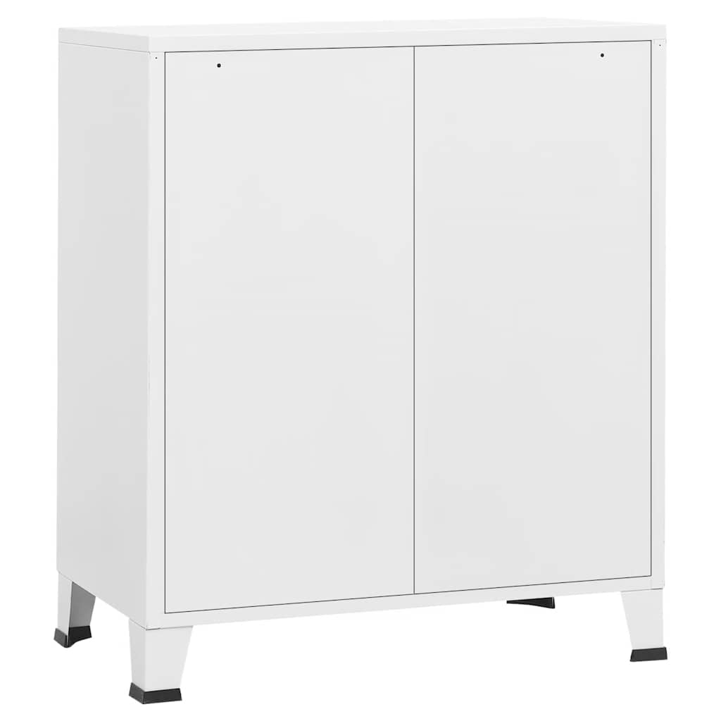 Byrå DIV. industriell Vit 78x40x93 cm metall