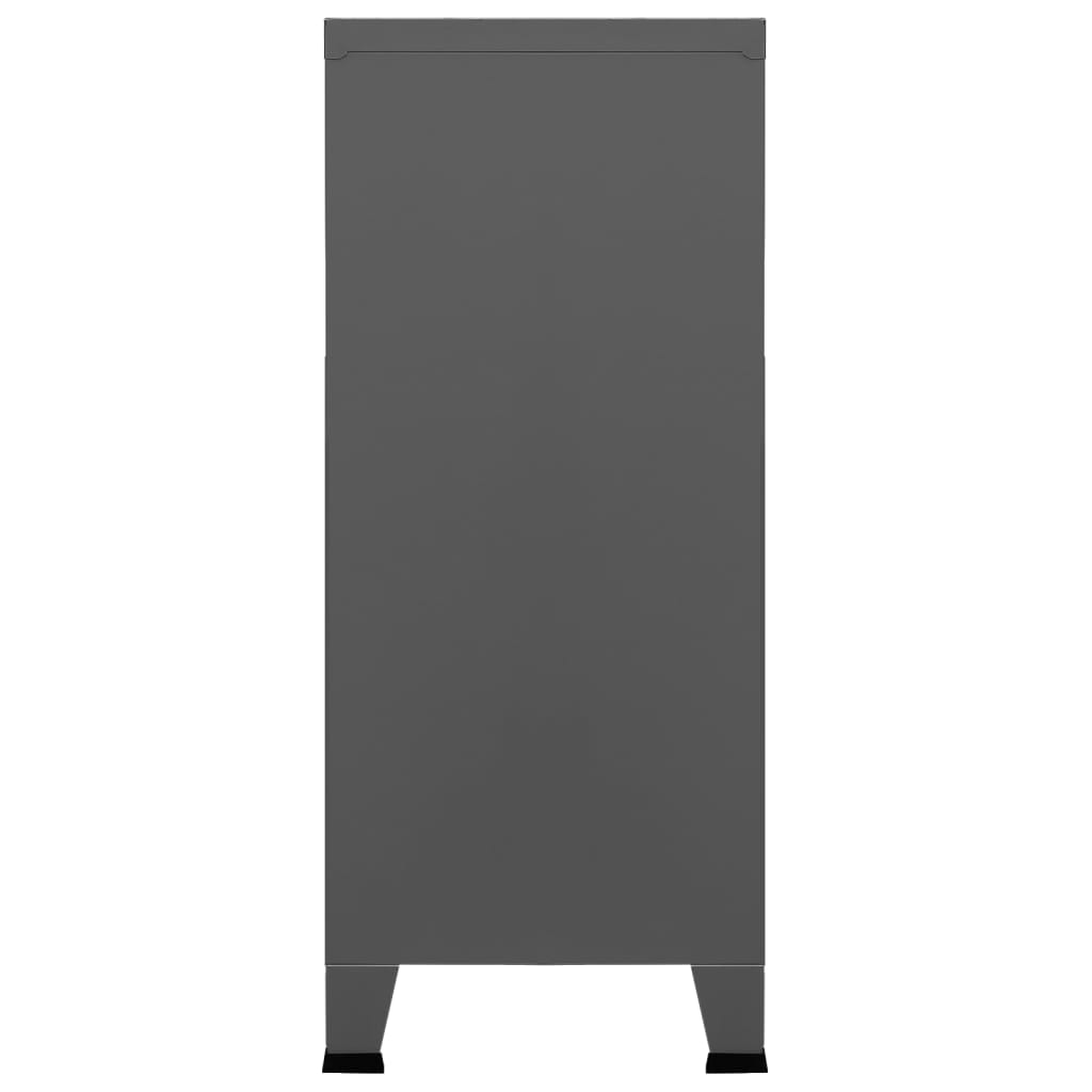 Skåp DIV. antracit 90x40x100 cm stål