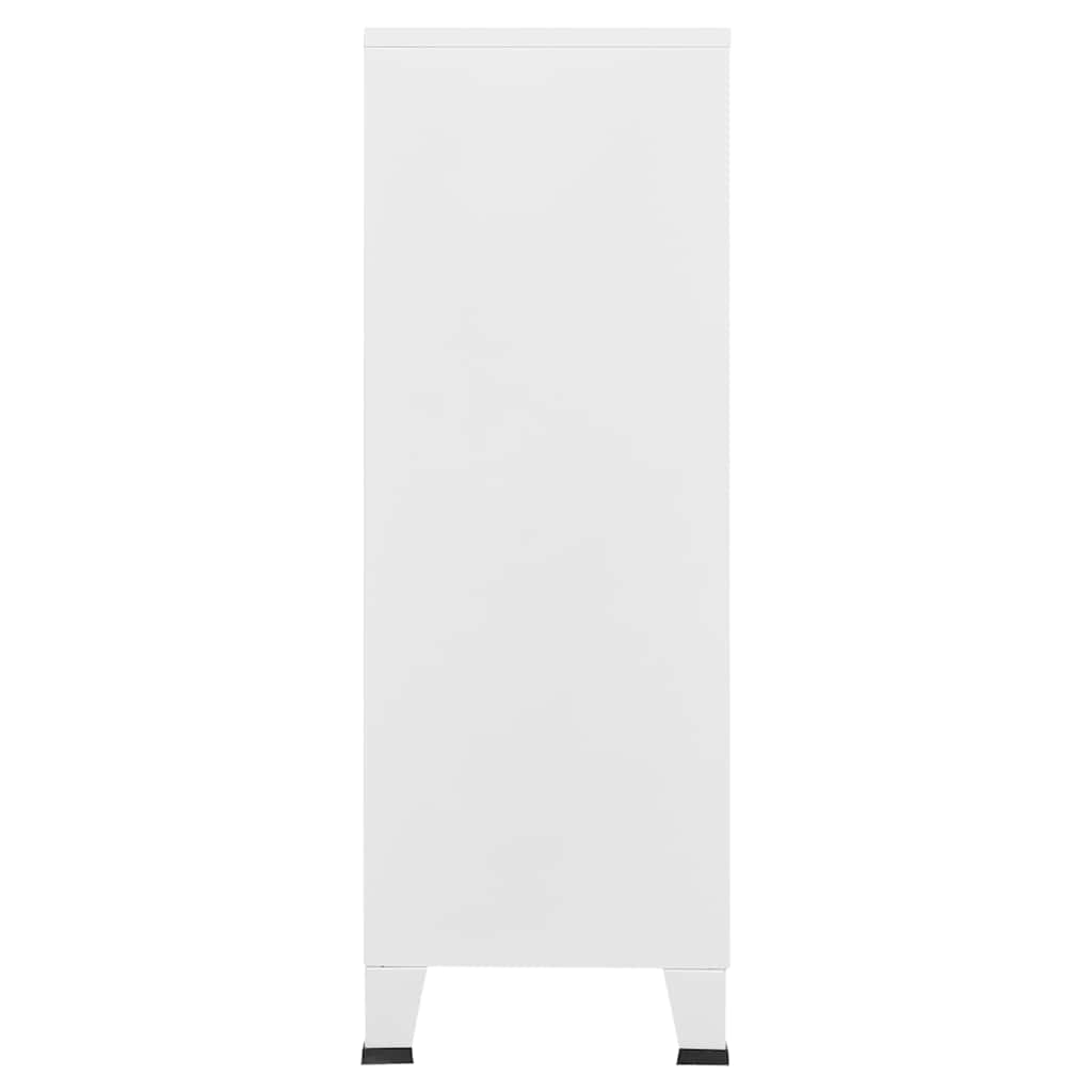 Skåp DIV. Vit 75x40x115 cm metall