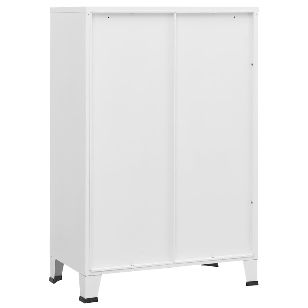 Skåp DIV. Vit 75x40x115 cm metall