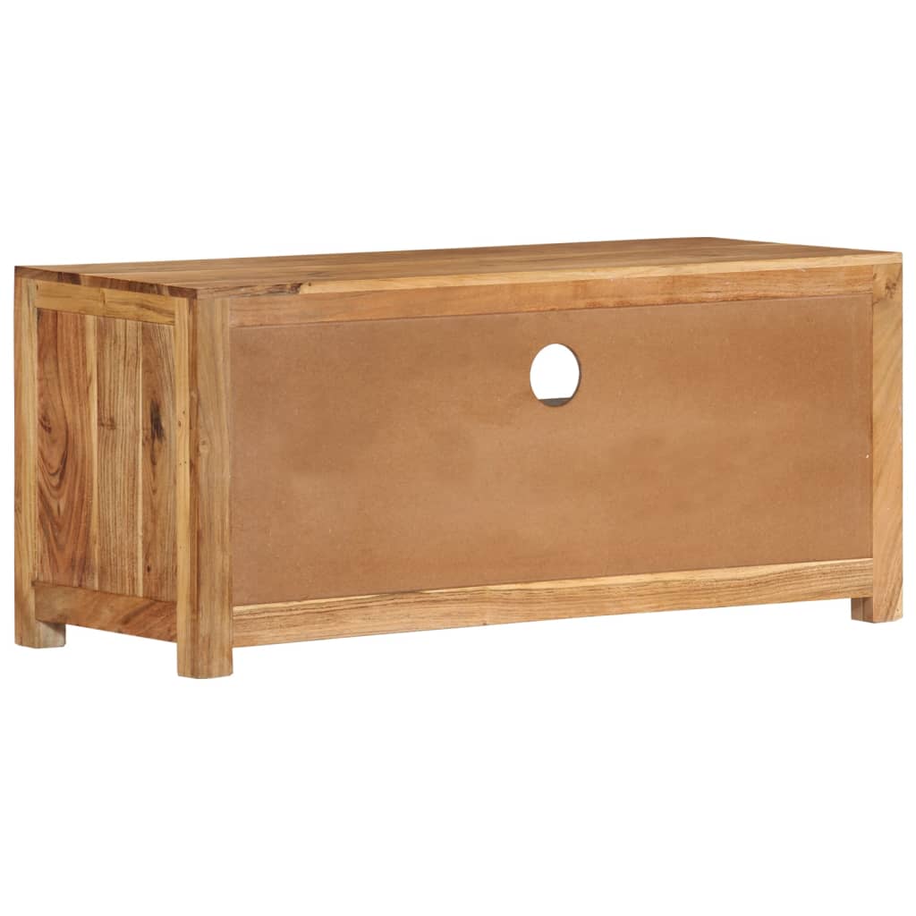Tv-bänk 88x35x40 cm massiv akaciaträ