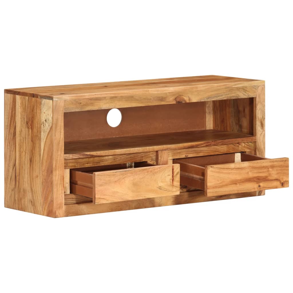 Tv-bänk 88x30x40 cm massivt akaciaträ