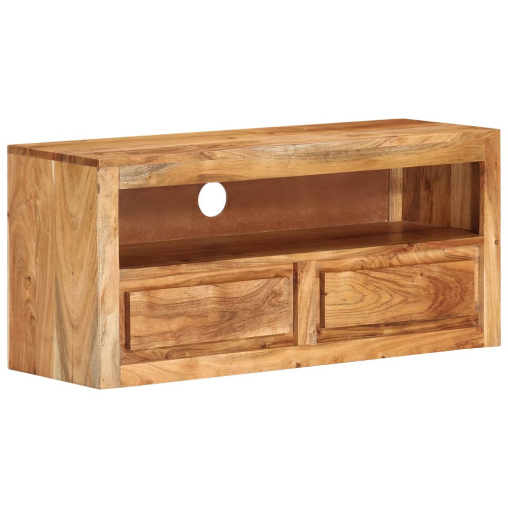 Tv-bänk 88x30x40 cm massivt akaciaträ