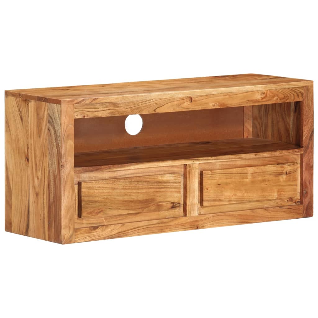 Tv-bänk 88x30x40 cm massivt akaciaträ