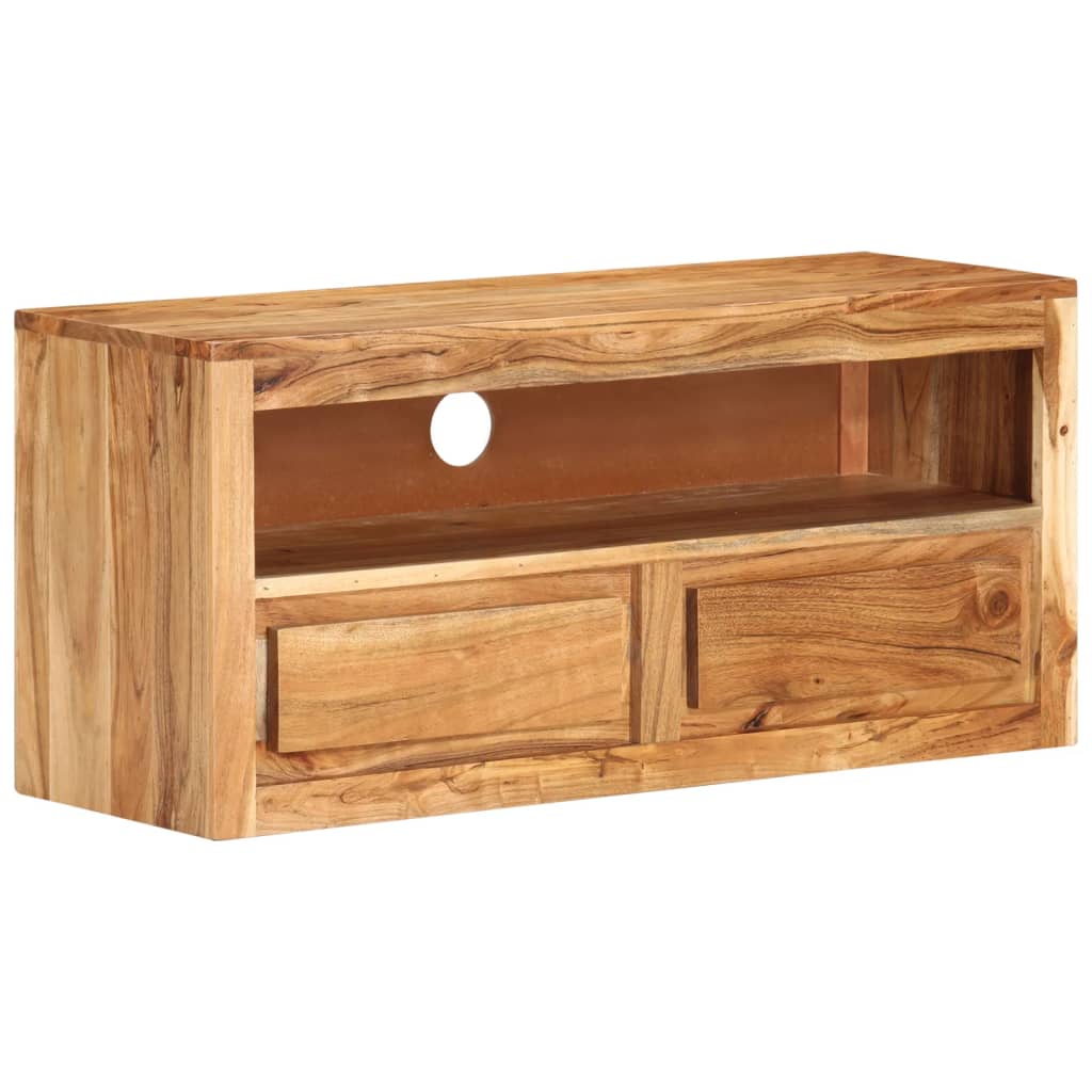 Tv-bänk 88x30x40 cm massivt akaciaträ