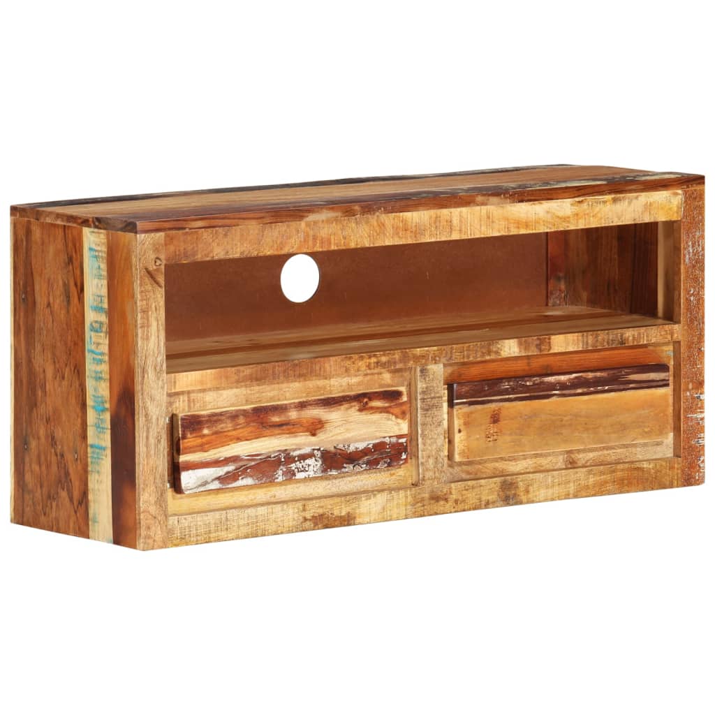 Tv-bänk 88x30x40 cm massivt återvunnet trä