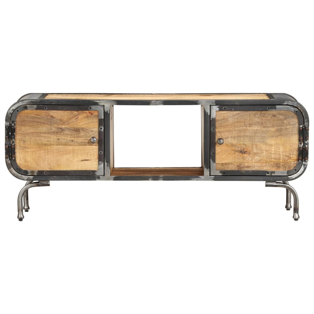 Tv-bänk 110x30x42 cm massivt mangoträ