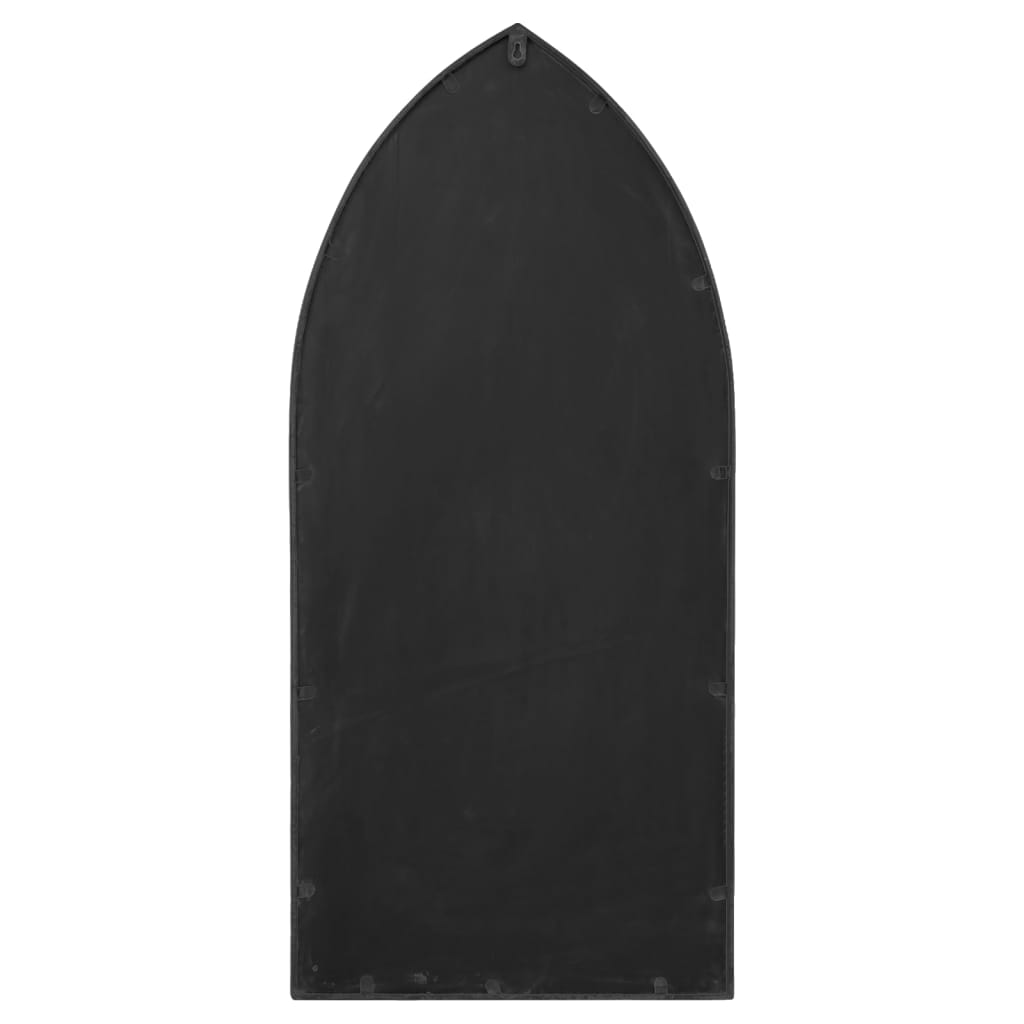 Väggspegel Svart 70x30 cm järn