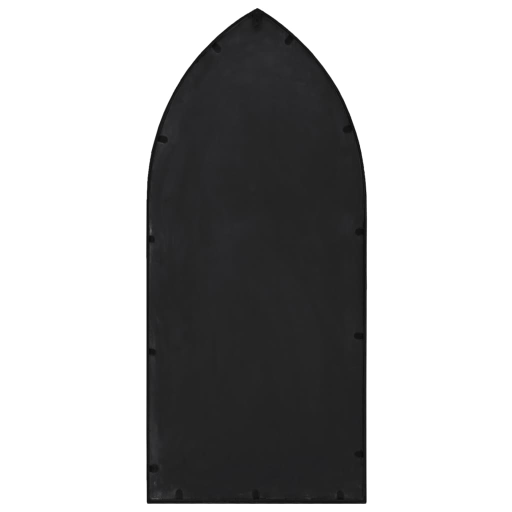 Väggspegel Svart 70x30 cm järn