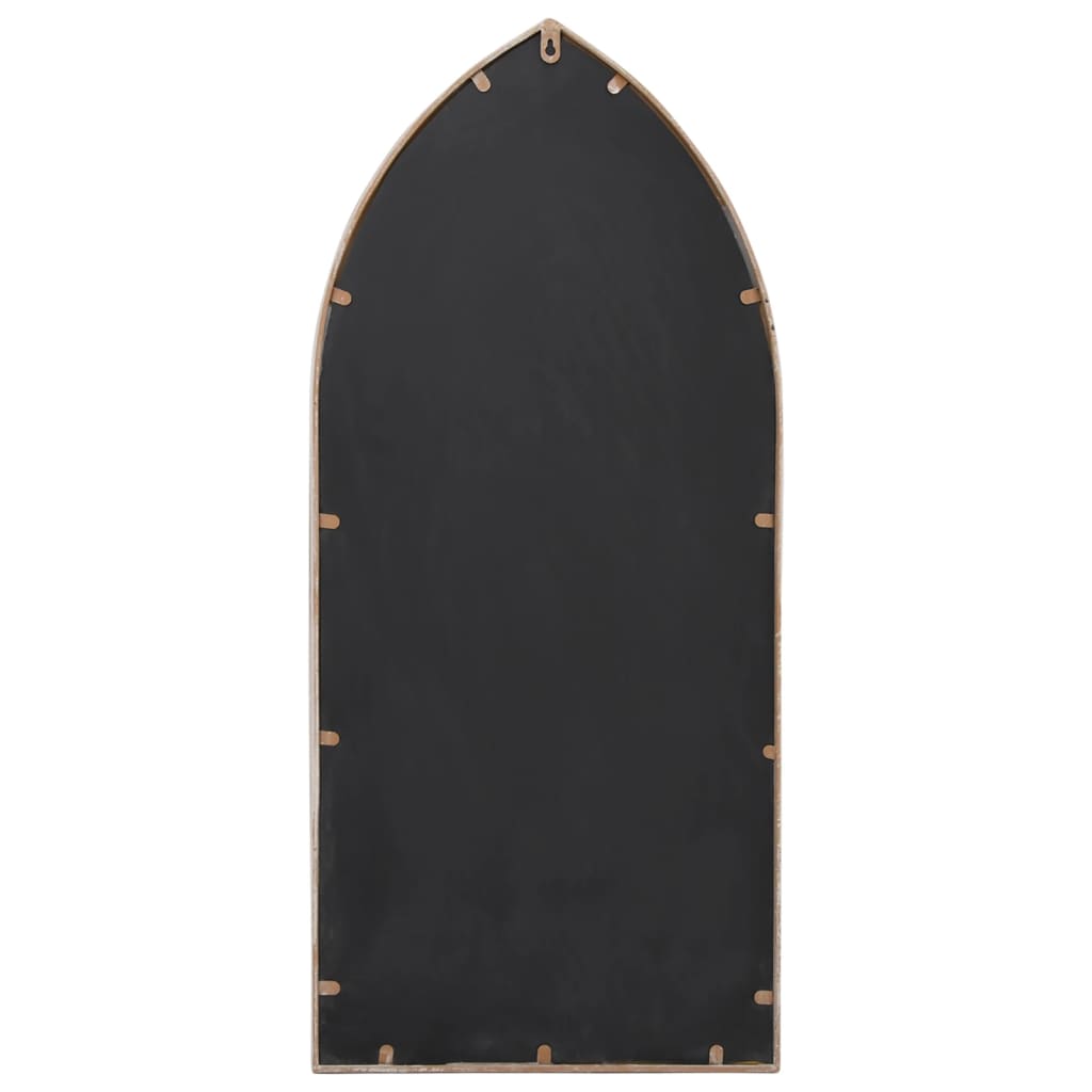Väggspegel sandfärgad 100x45 cm järn