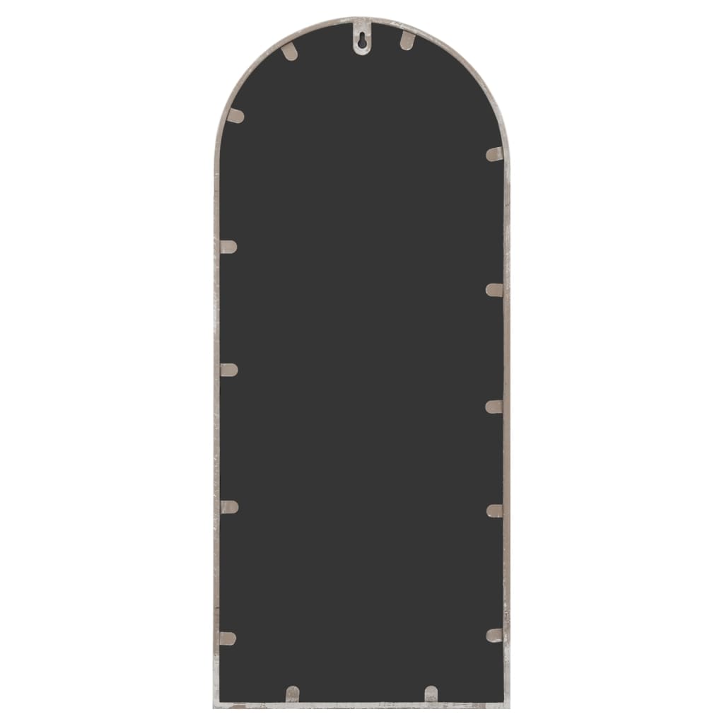 Väggspegel sandfärgad 100x45 cm järn