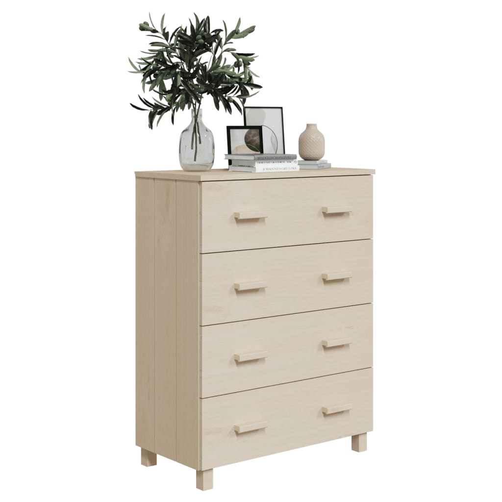 Byrå Honungsbrun HAMAR Honungsbrun 79x40x103,5 cm massiv furu
