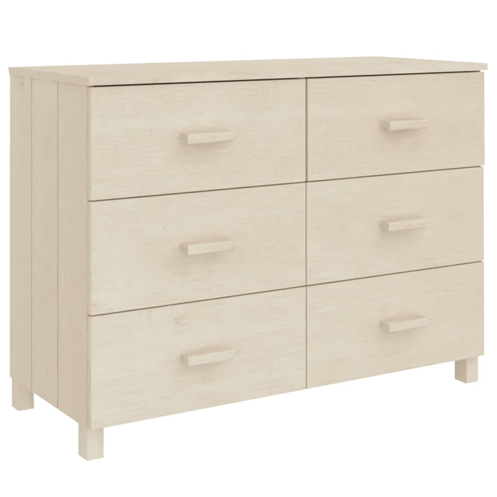 Byrå Honungsbrun HAMAR Honungsbrun 113x40x80 cm massiv furu
