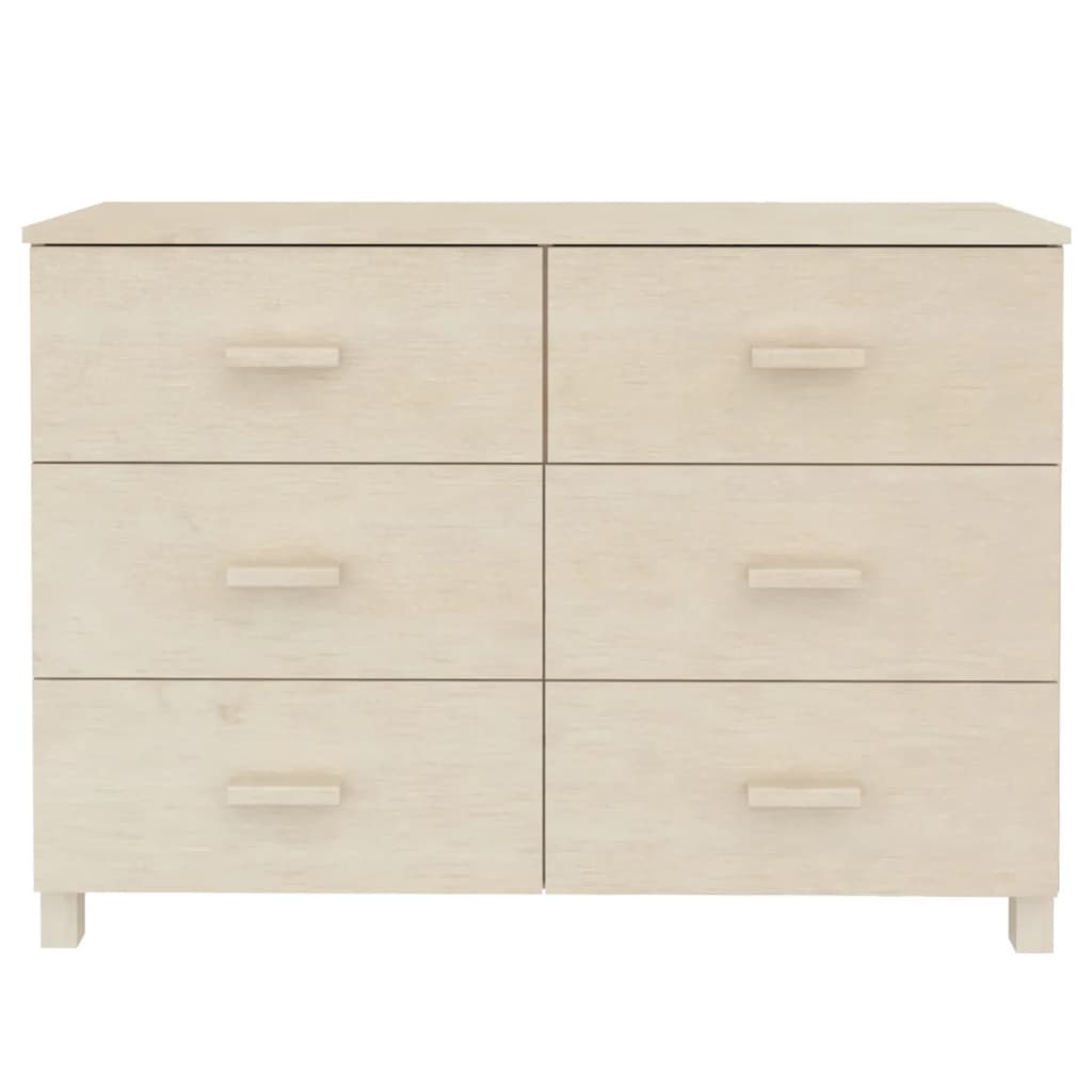 Byrå Honungsbrun HAMAR Honungsbrun 113x40x80 cm massiv furu