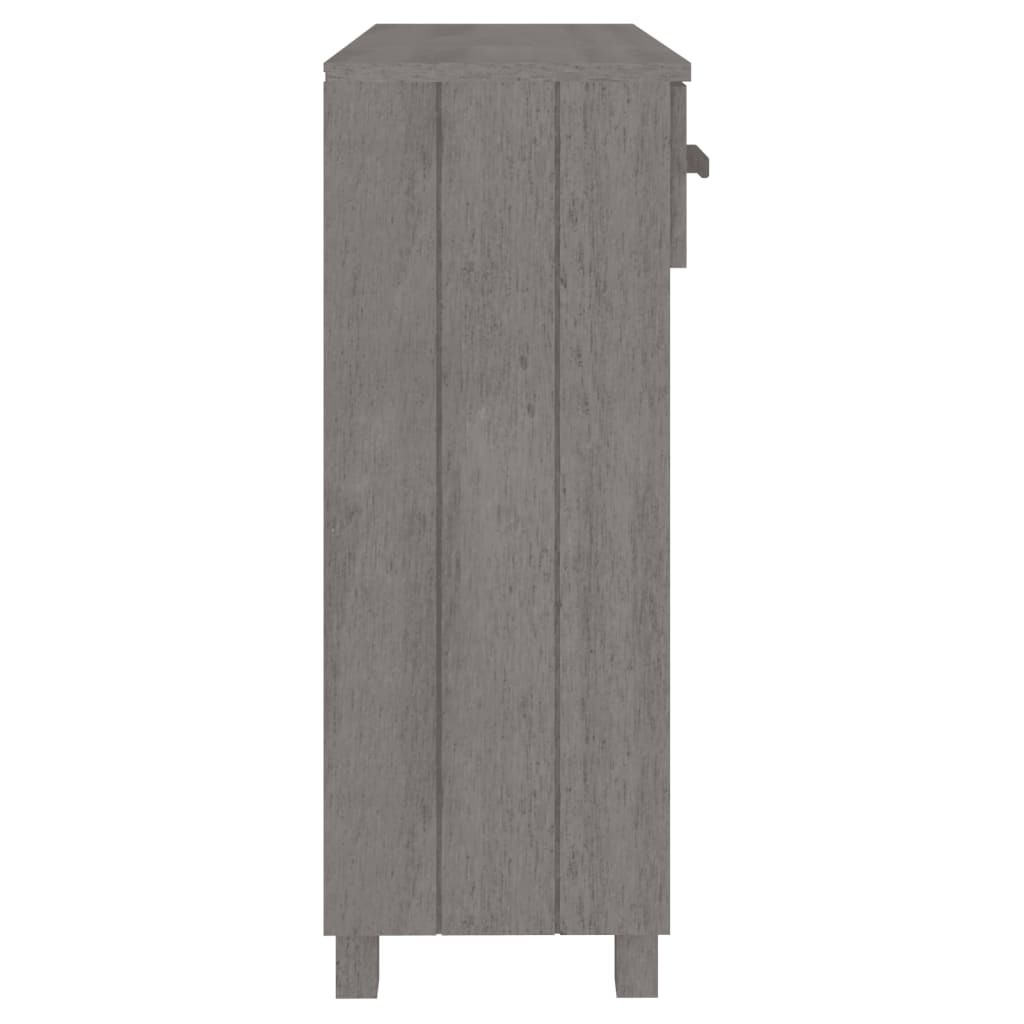 Avlastningsbord Konsollbord Grå Ljusgrå HAMAR 90x35x90 cm massiv furu