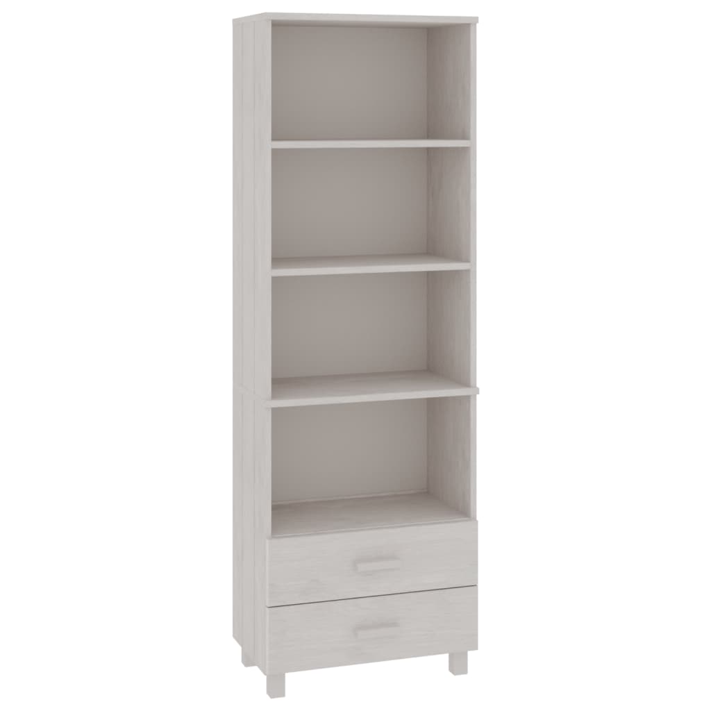 Skåp Vit HAMAR Vit 60x35x180 cm massiv furu