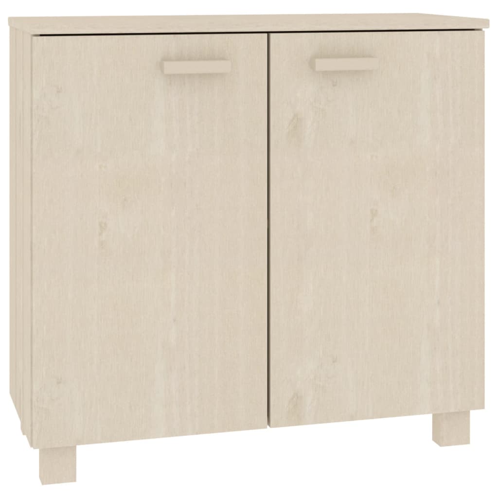 Skåp HAMAR honungsbrun 85x35x80 cm massiv furu