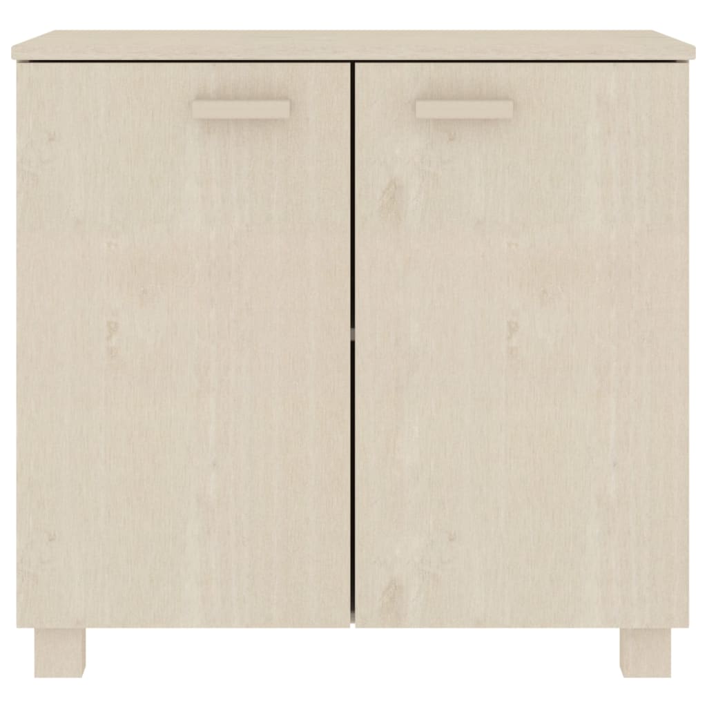 Skåp HAMAR honungsbrun 85x35x80 cm massiv furu