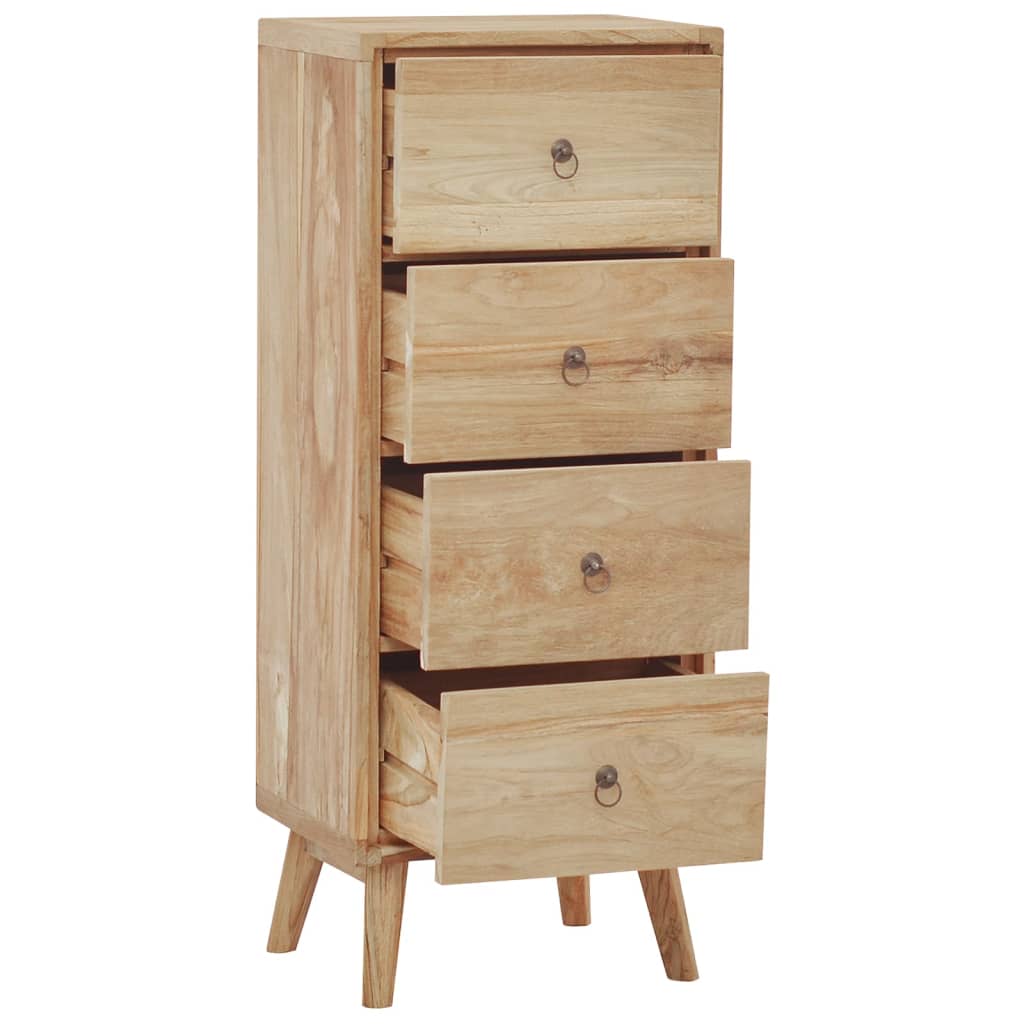Byrå 40x30x100 cm massiv teak
