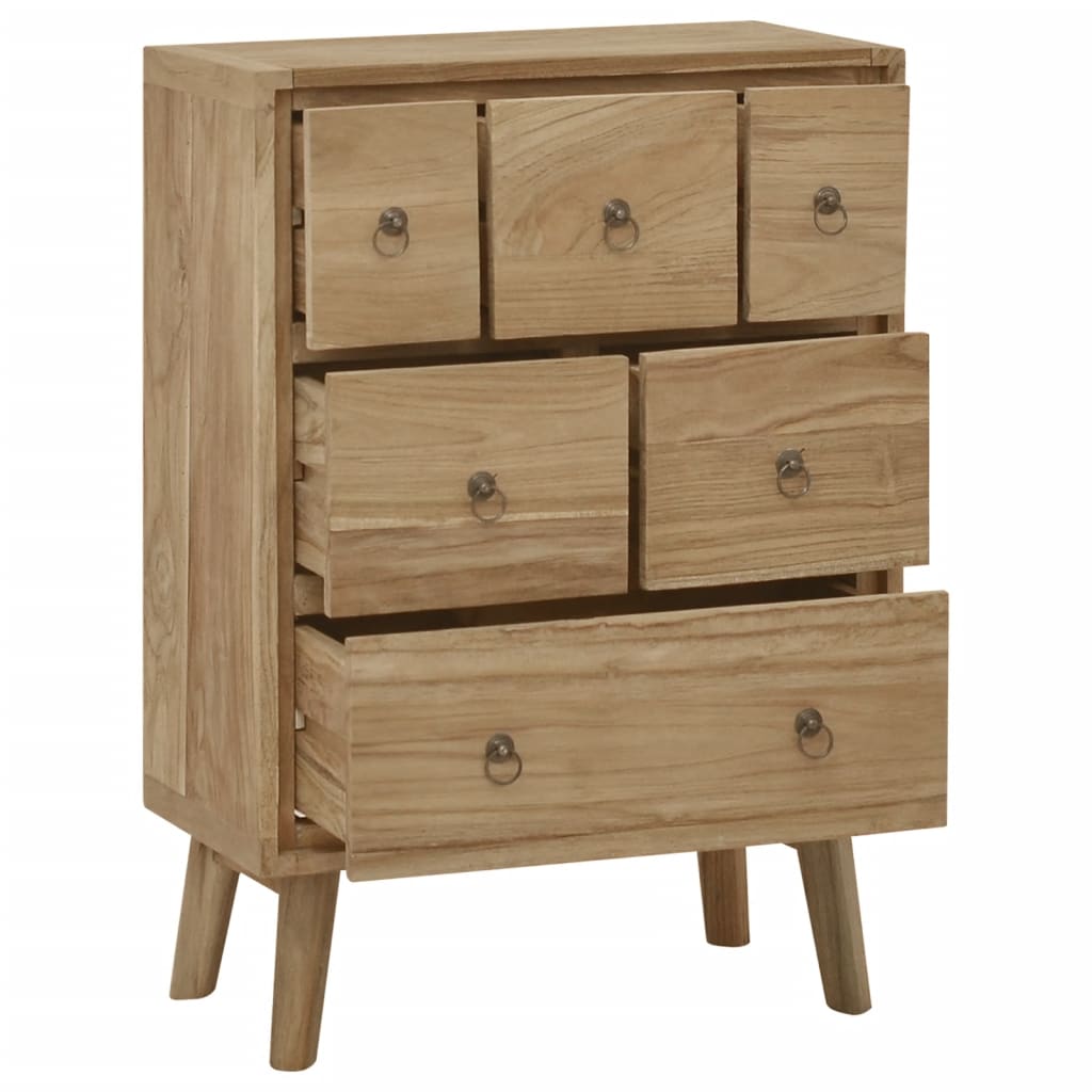 Byrå 56x30x80 cm massiv teak
