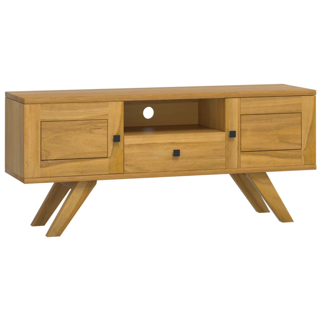 Tv-bänk 110x30x50 cm massiv teak
