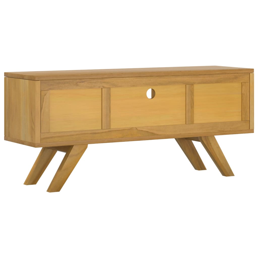 Tv-bänk 110x30x50 cm massiv teak