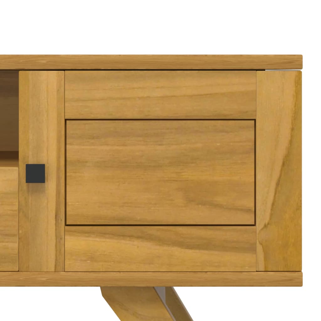 Tv-bänk 110x30x50 cm massiv teak