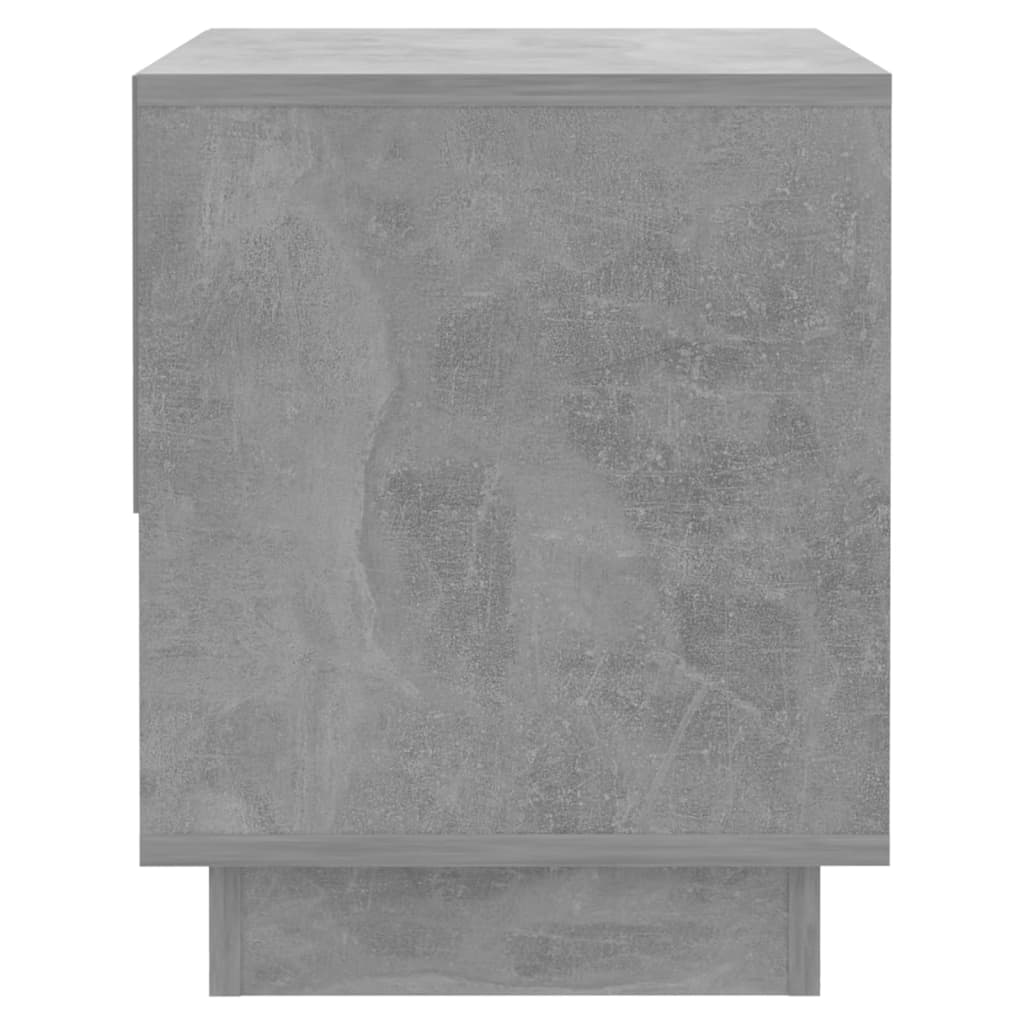 Sängbord betonggrå 2 st 45x34x44 cm konstruerat trä