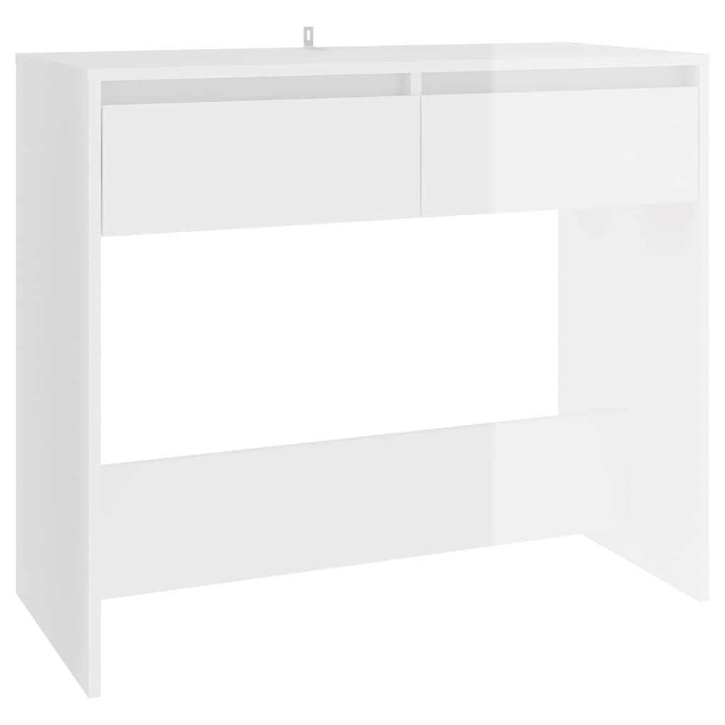 Avlastningsbord Konsollbord Högglans Vit 89x41x76,5 cm