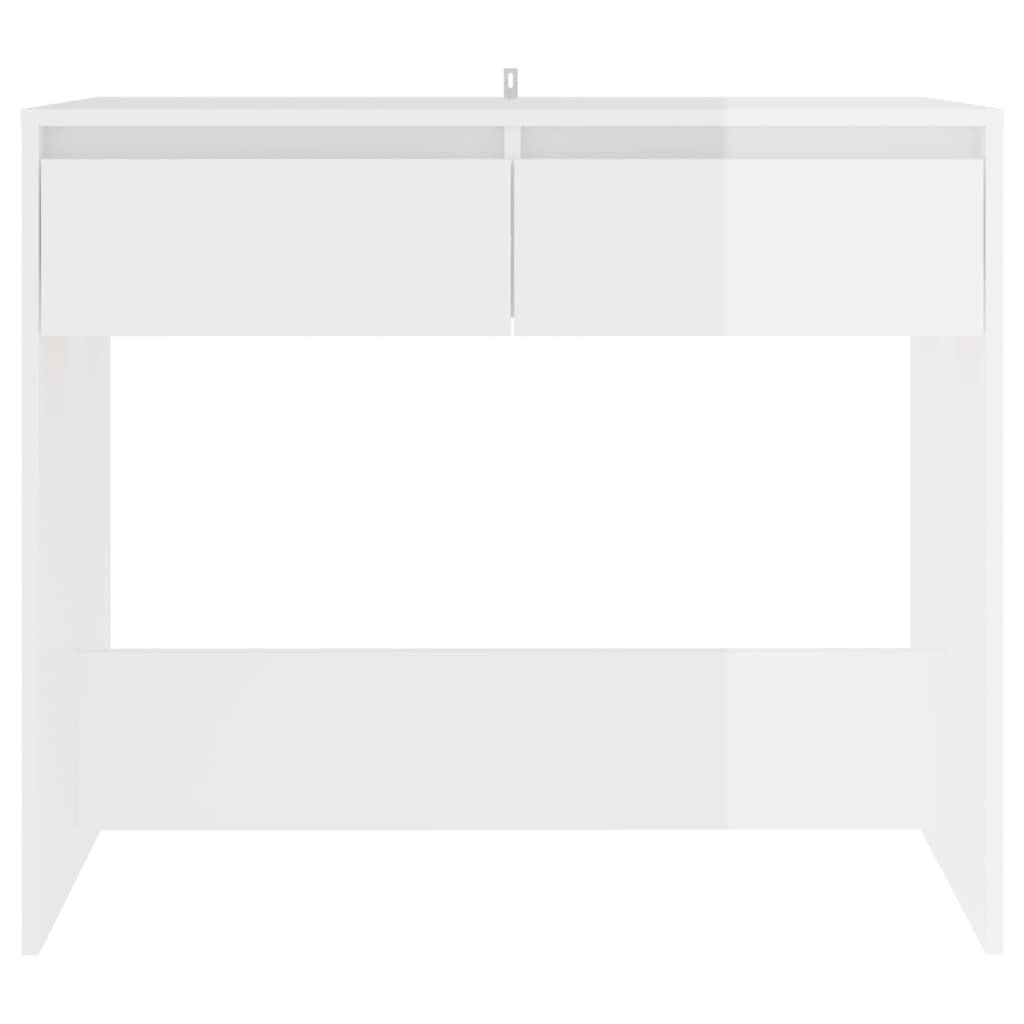 Avlastningsbord Konsollbord Högglans Vit 89x41x76,5 cm