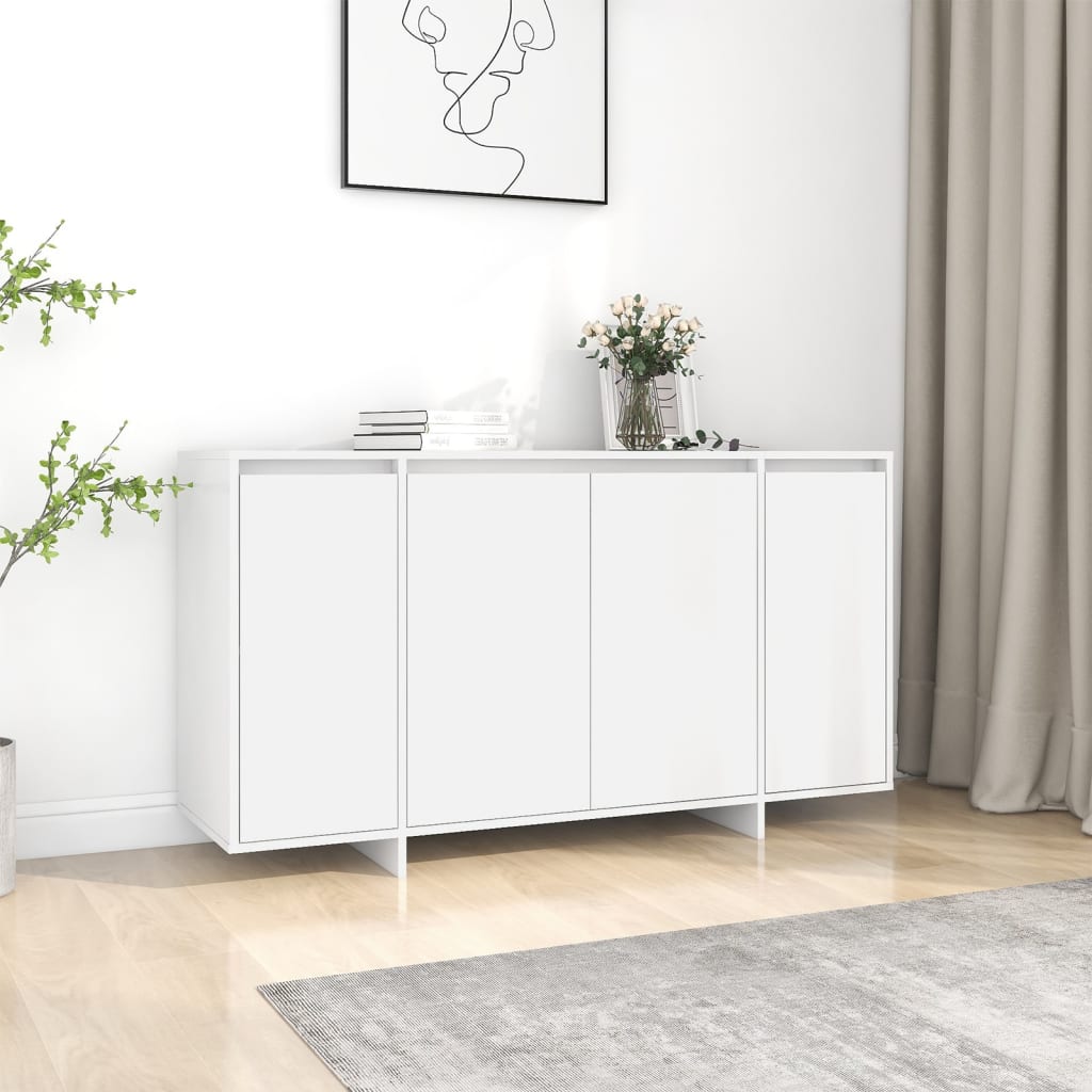 Skänk Vit 135x41x75 cm